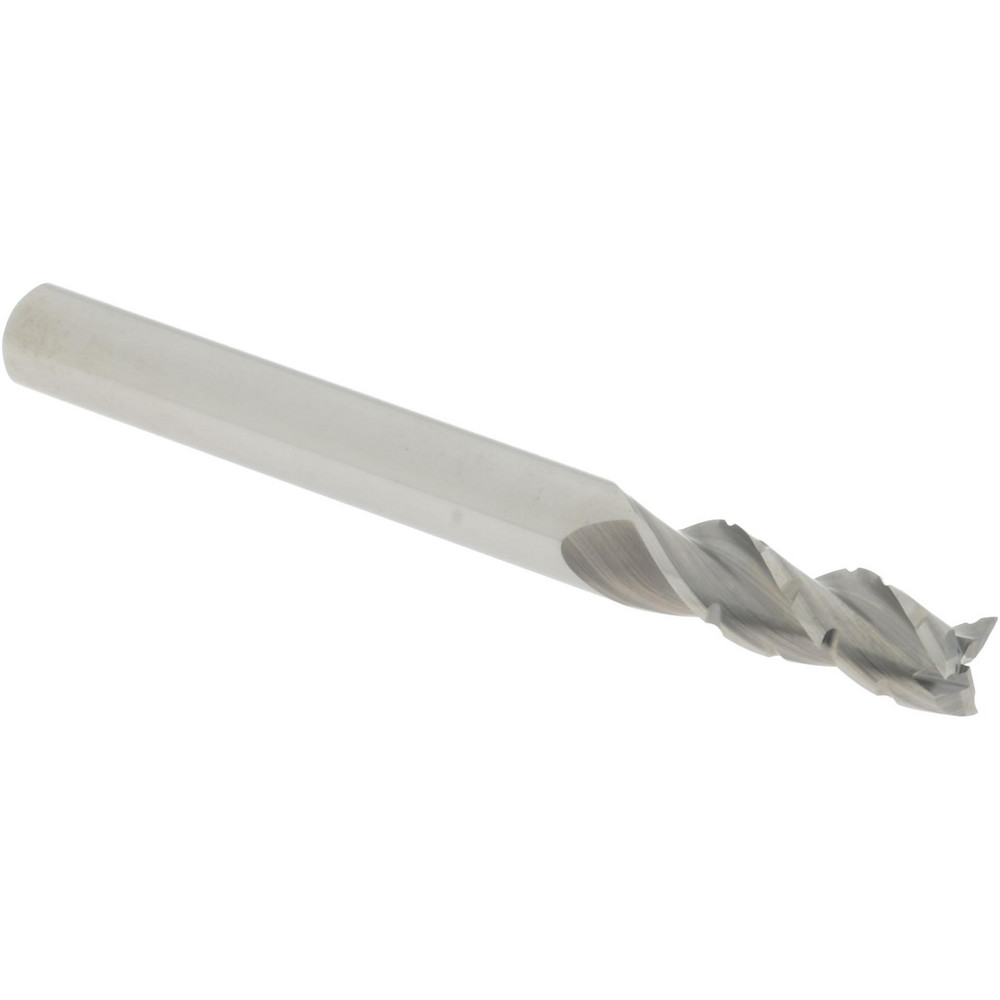 120653 Roughing End Mill: 1/4" Dia, 3 Flutes, Single End, Chipbreaker, Solid Carbide  