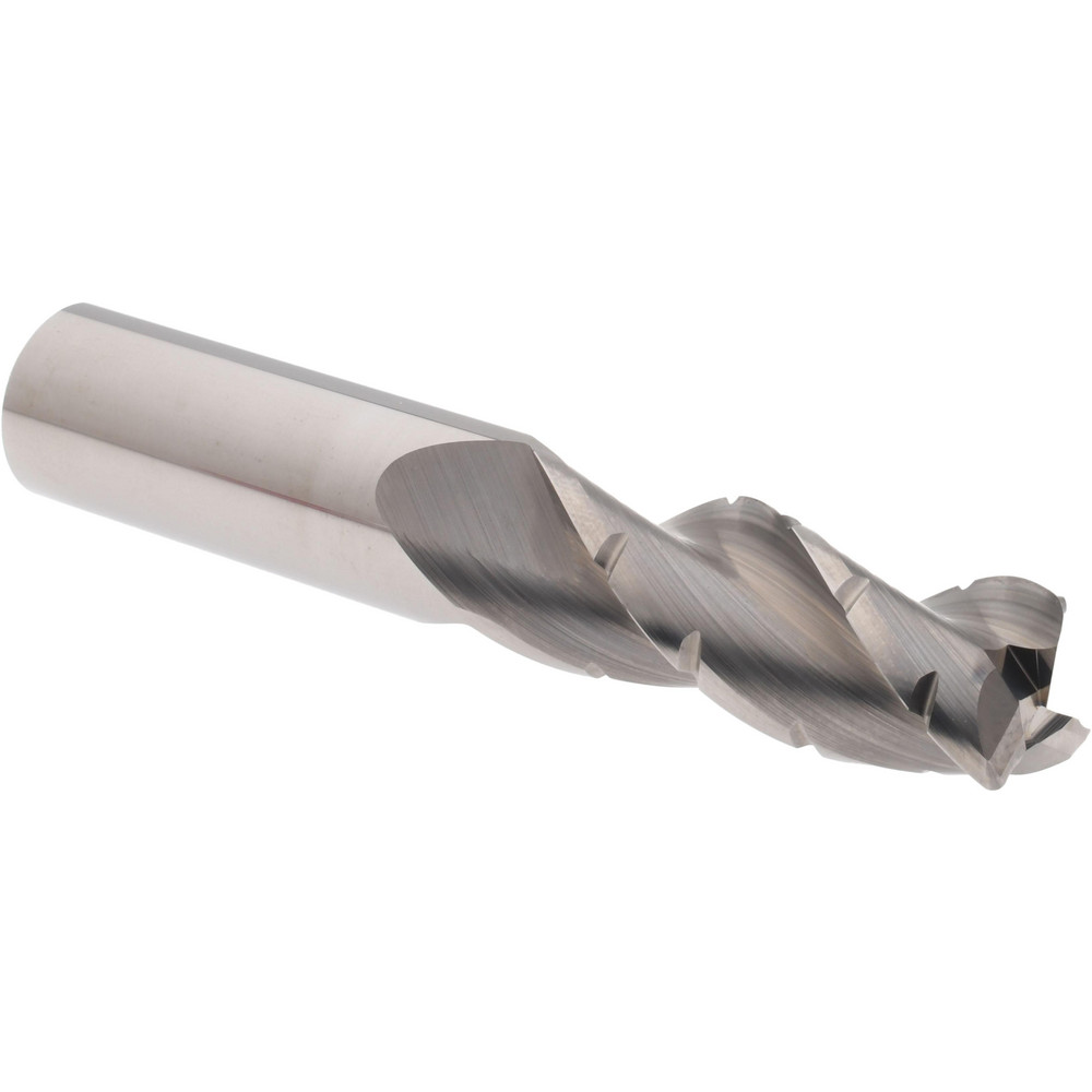 125962 Roughing End Mill: 3 Flutes, 0.045" Corner Radius, Chipbreaker, Solid Carbide  