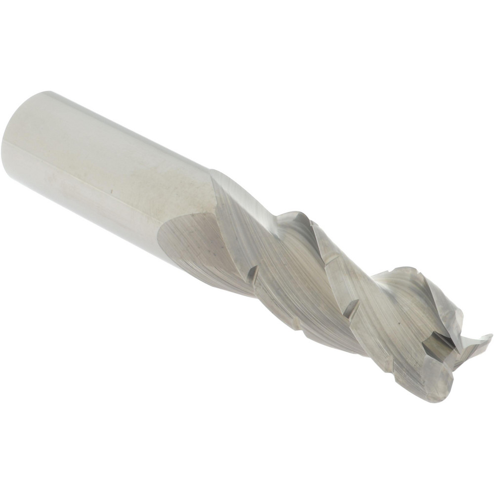 Accupro 6504197 Corner Radius End Mill: 1-5/8" LOC, 0.09" Radius, 3 Flutes, Solid Carbide 