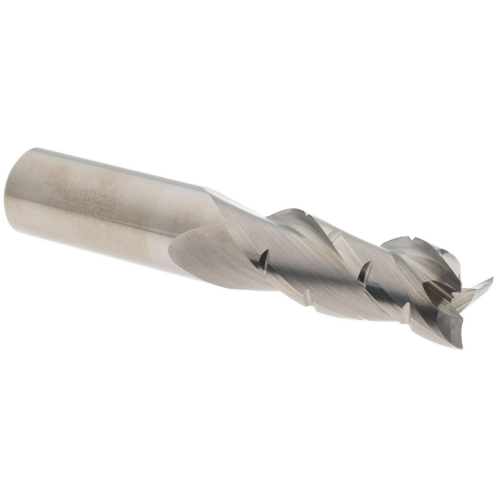 125978 Roughing & Finishing End Mill: 5/8" Dia, 3 Flutes, Solid Carbide  
