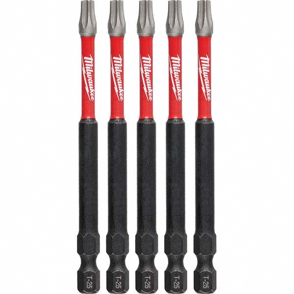 thumbnail image 2 of Milwaukee Shockwave Impact Duty T25 Torx Bit Set – 8 Piece, 2" Length, Impact Rated 2 of 2