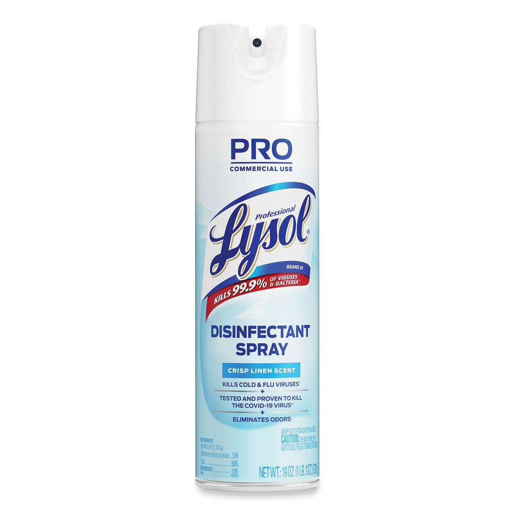 Lysol Lysol Disinfectant: 19 oz Can - Liquid, Crisp Linen Scent | Part #RAC74828
