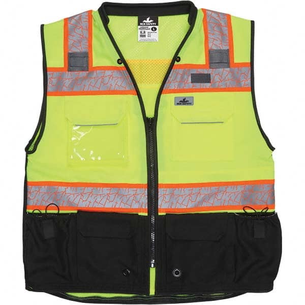 MCR SAFETY PSURVCL2LSL High Visibility Vest: Large 