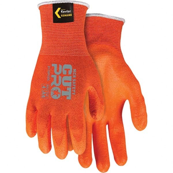 MCR SAFETY 9178PUOXXL Cut-Resistant Gloves: Size 2XL, ANSI Cut A4, Polyurethane, Kevlar 