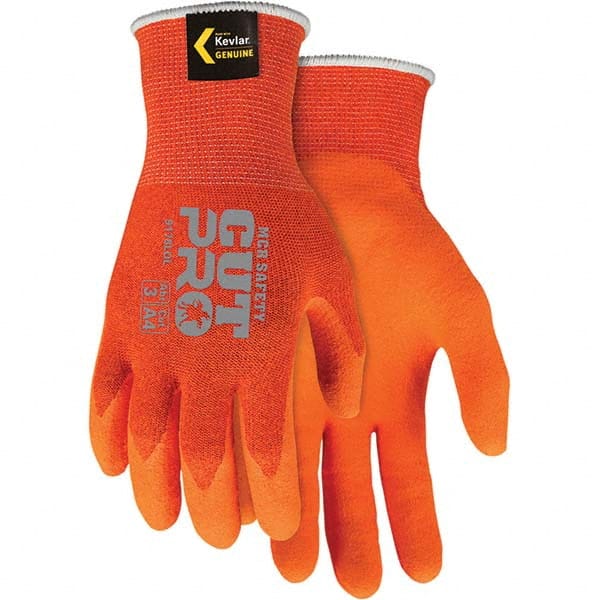 MCR SAFETY 9178LOM Cut, Puncture & Abrasive-Resistant Gloves: Size M, ANSI Cut A4, ANSI Puncture 4, Latex, Kevlar 