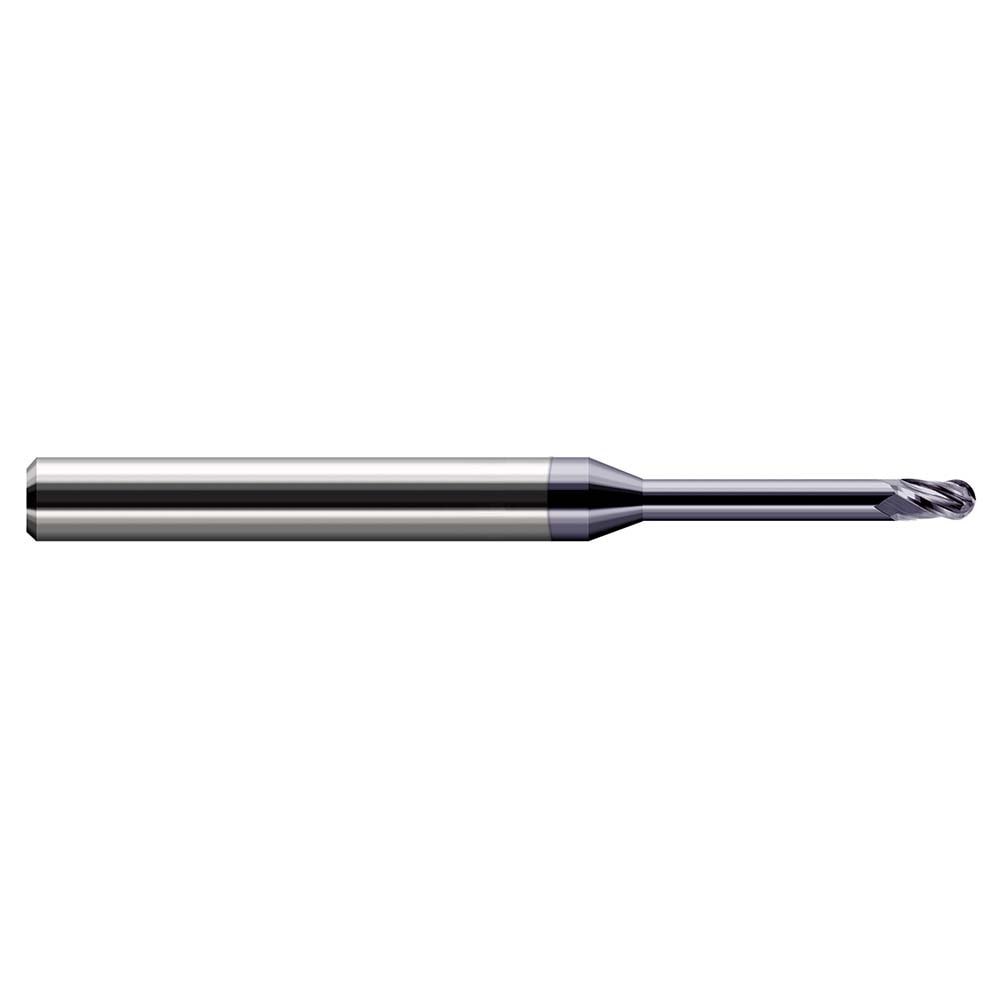 Harvey Tool 34324-C3 Ball End Mill: 0.375" Dia, 0.57" LOC, 3 Flute, Solid Carbide Image