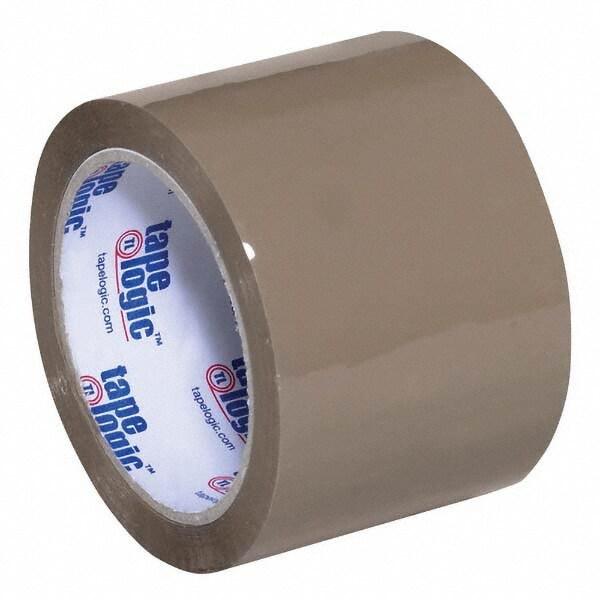 Packing Tape: 3" Wide, Tan, Acrylic Adhesive