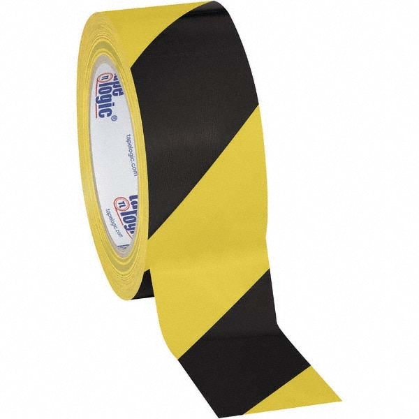 Floor & Aisle Marking Tape: 2" Wide, 108' Long, 7 mil Thick, Vinyl