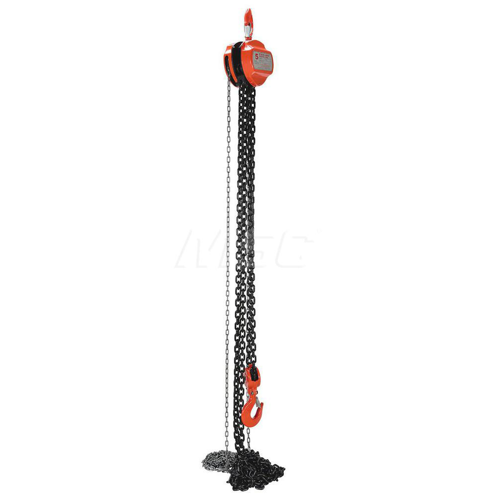 Vestil Manual Hand Chain Hoist 10,000 lb Working Load Limit, 20' Max