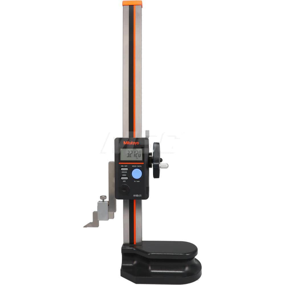 Electronic Height Gage: 18" Max, 0.0005" Resolution, 0.002000" Accuracy