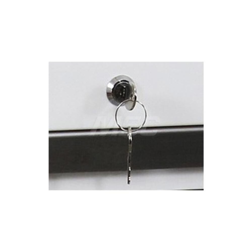 Cabinet Components & Accessories; Type: Tumber Lock ; For Use With: Cabinet ; Color: Silver ; Material: Stainless Steel ; Includes: Lock System ; Width (Inch): 1