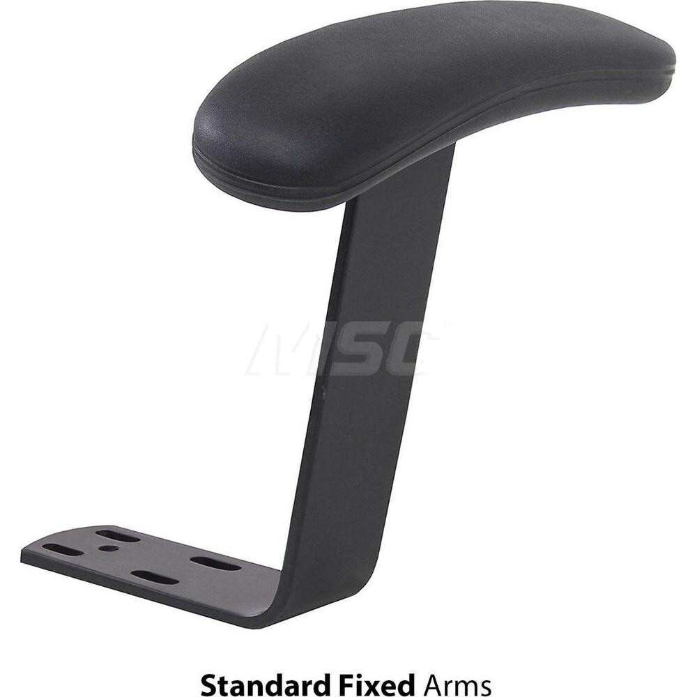 Cushions, Casters & Chair Accessories; Type: Fixed Arms ; Accessory Type: Fixed Arms ; For Use With: Chair; Chair ; Color: Black ; Number of Pieces: 2 ; Color: Black