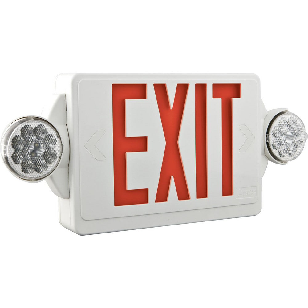 Combination Exit Signs; Mounting Type: Ceiling Mount; Surface Mount; Wall Mount ; Number of Faces: 1 ; Lamp Type: LED ; Number of Heads: 0