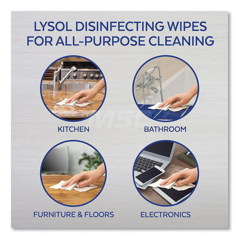 Lysol Disinfecting Wipes PreMoistened, 80 Sheet/Pack MSC