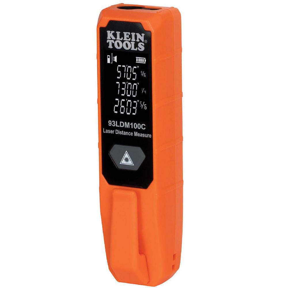 Laser & Ultrasonic Distance Finders; Minimum Distance: 2in ; Maximum Distance (Meters): 100ft ; Maximum Distance (Feet): 100ft ; Maximum Distance: 100ft ; Distance Meter Functions: Laser Pointer Mode; Indirect Measurement ; Accuracy: 1/16 in to 33 ft