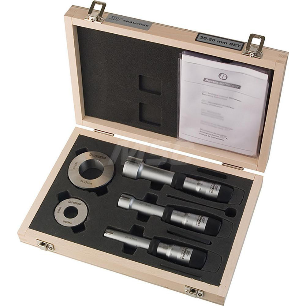 Fowler Mechanical Inside Micrometers; Micrometer Type Inside