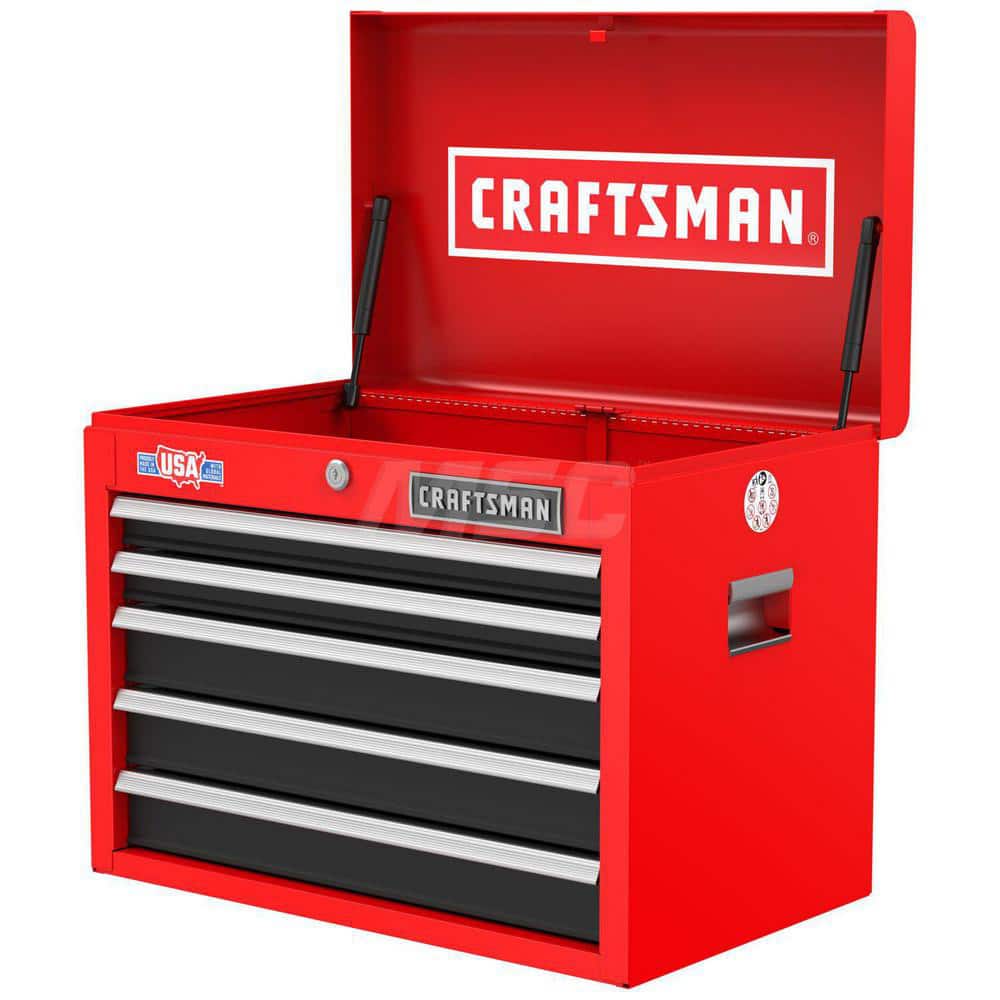 Craftsman CMST98263RB Tool Chest: 5 Drawers, 16" OAD, 19-3/4" OAH, 26" OAW 