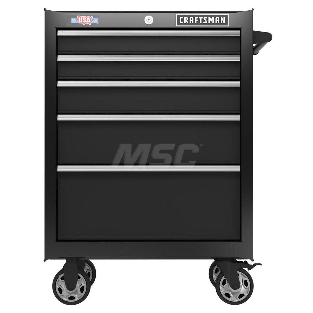 Craftsman CMST98268BK Steel Tool Roller Cabinet: 27" OAW, 37.5" OAH, 18" OAD, 5 Drawers Image