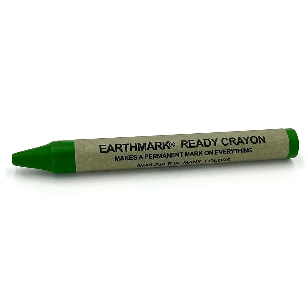 Lumber Crayons; Color: Green ; Crayon Type: Lead-Free; Non-Toxic; Waterproof ; Material: Wax ; Minimum Temperature: 50 ; Maximum Temperature: 150 ; For Use On: All Purpose