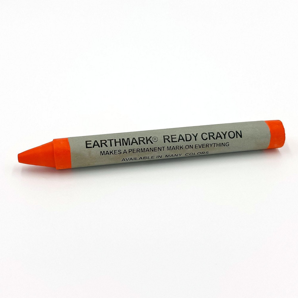 Lumber Crayons; Color: Orange ; Crayon Type: Lead-Free; Non-Toxic; Waterproof ; Material: Wax ; Minimum Temperature: 50 ; Maximum Temperature: 150 ; For Use On: All Purpose