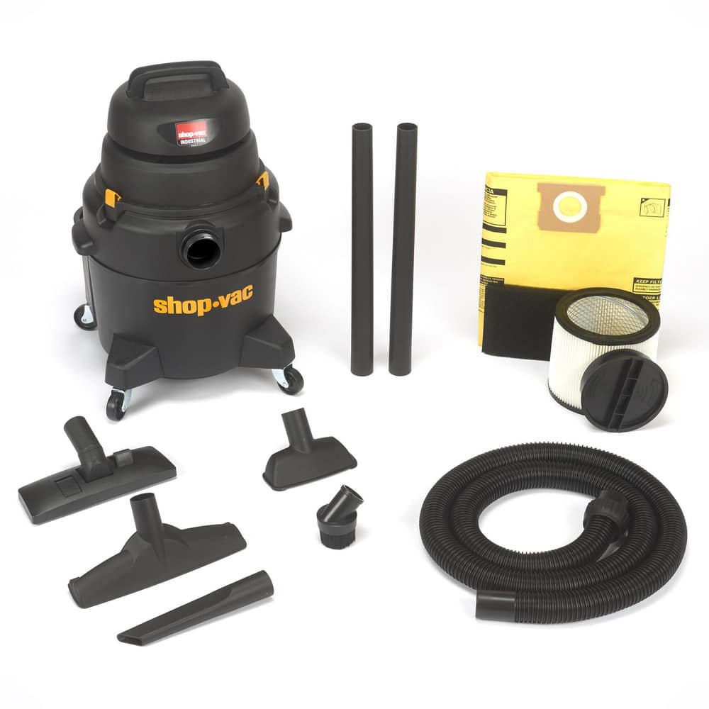 Wet/Dry Vacuum: Electric, 8 gal, 6 hp, 9.5 A