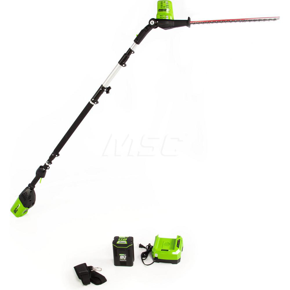 Greenworks Hedge Trimmer Battery Power, DoubleSided Blade, 1.2