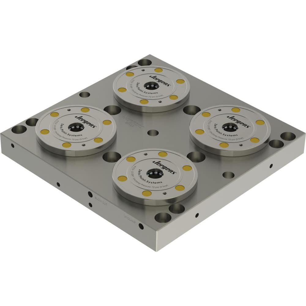 Fixture Plates; Overall Width (mm): 300; Overall Height: 45 mm; Overall Length (mm): 300.00; Plate Thickness (Decimal Inch): 35.0000; Material: Fremax 15 Steel; Number Of T-slots: 0; Centerpoint To End: 150.00; Parallel Tolerance: 0.0015 in; Overall Heig