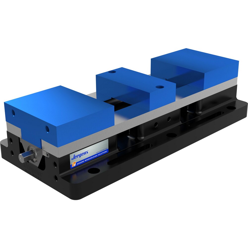 Self-Centering Vise: 6" Jaw Width, 3-3/4" Max Jaw Opening