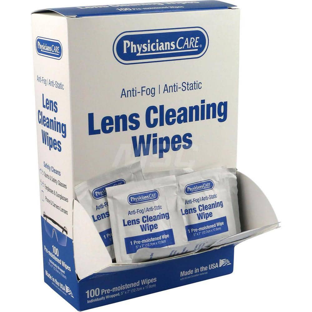 Eyewear Cleaning Wipes: Pre-Moistened, Paper, Use with Glasses
