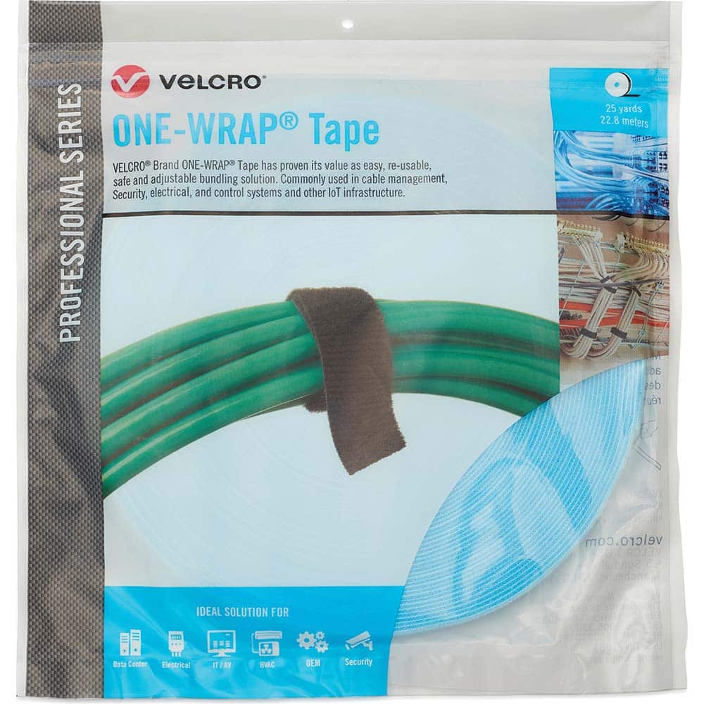 Velcro.Brand 30948 Cable Tie: 75" Long, Teal, Reusable 