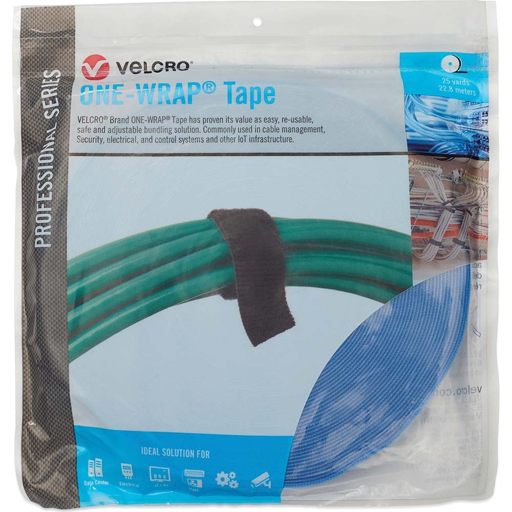 Velcro.Brand 31056 Cable Tie: 75" Long, Blue, Reusable Image