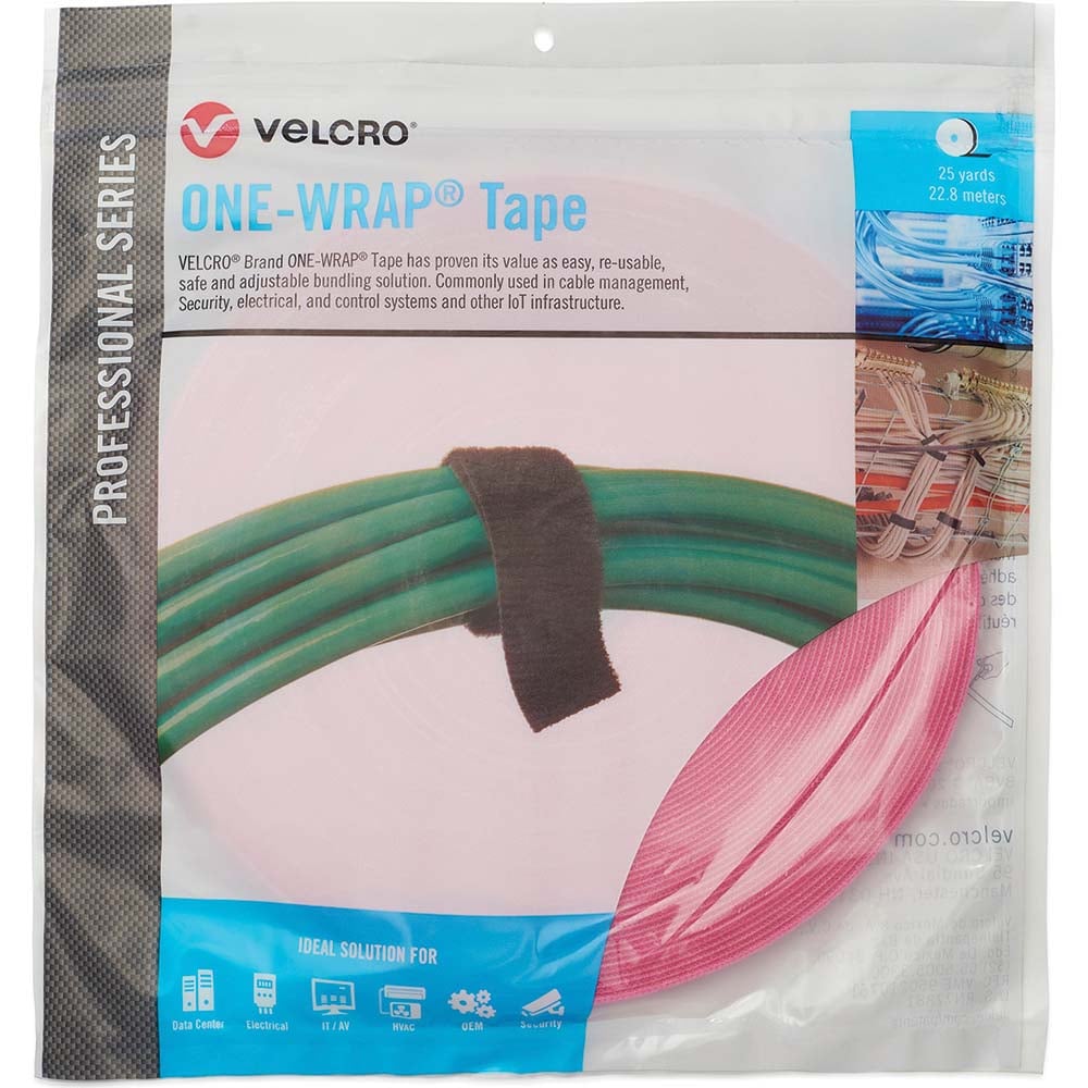 Velcro.Brand 30947 Cable Tie: 75" Long, Erica Violet, Reusable Image