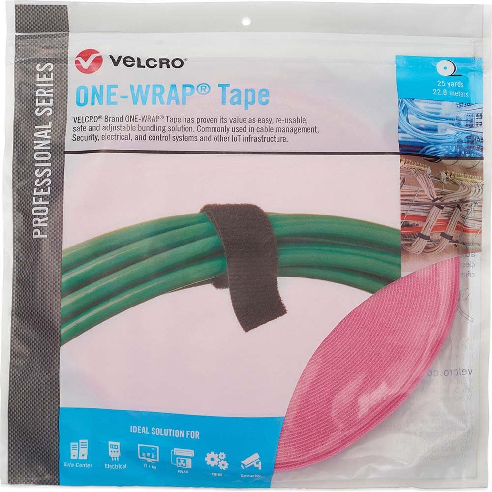 Velcro.Brand 30968 Cable Tie: 75" Long, Erica Violet, Reusable 