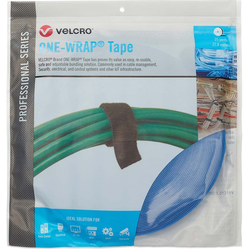 Velcro.Brand 31060 Cable Tie: 75" Long, Blue, Reusable Image