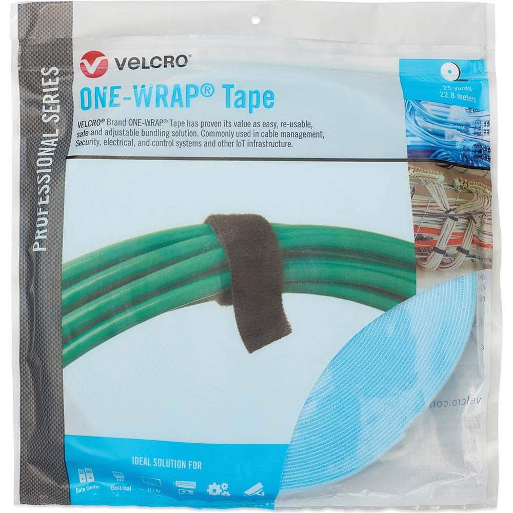 Velcro.Brand 30977 Cable Tie: 75" Long, Teal, Reusable 