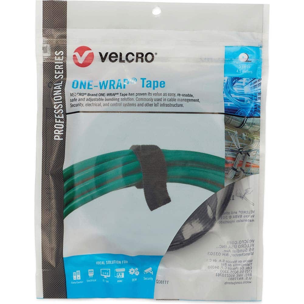 Velcro®Brand - Cable Tie: 180″ Long, Black, Reusable - 16427304 - MSC  Industrial Supply