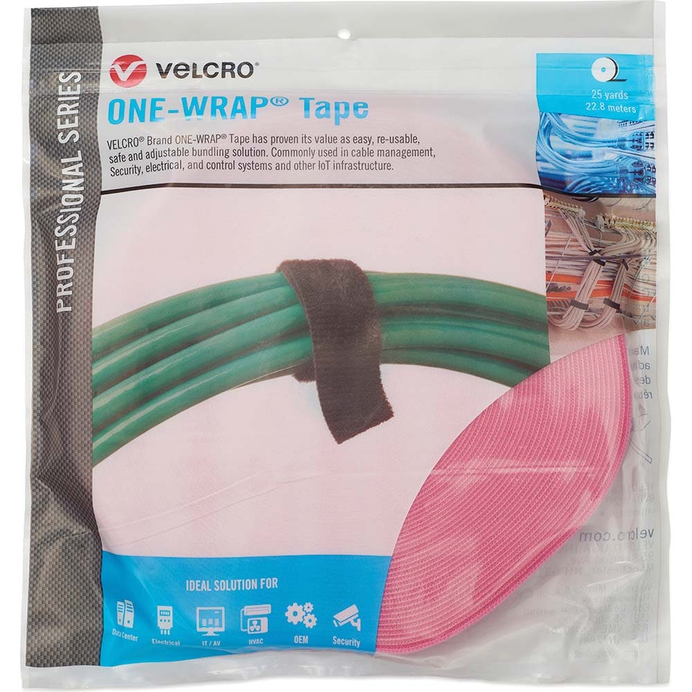 Velcro.Brand 30967 Cable Tie: 75" Long, Erica Violet, Reusable 