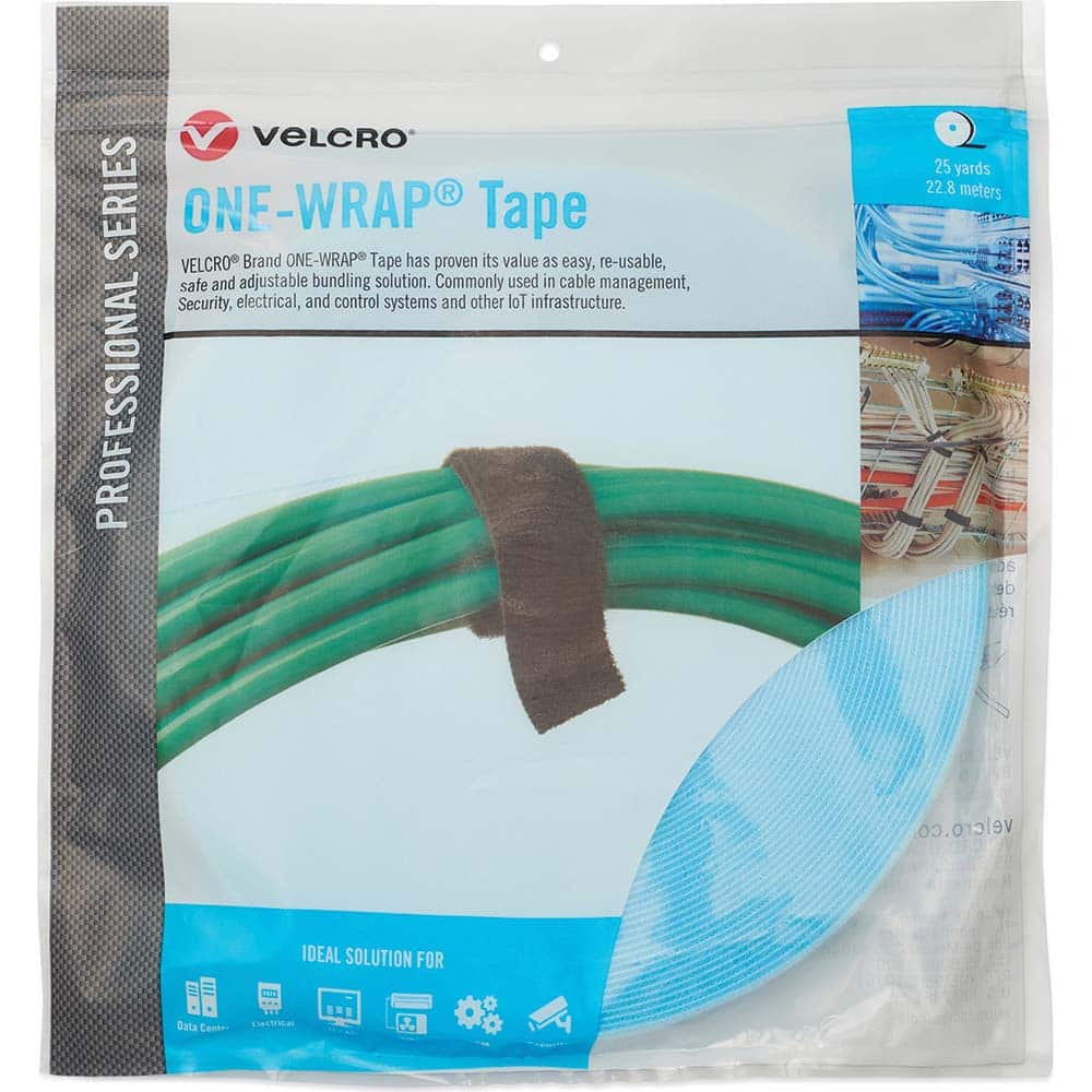 Velcro.Brand 30978 Cable Tie: 75" Long, Teal, Reusable 