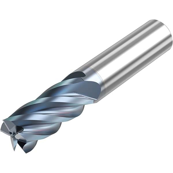 Niagara Cutter 10008609 Square End Mill: 3/8 Dia, 7/8 LOC, 3/8 Shank Dia, 2-1/2 OAL, 5 Flutes, Solid Carbide Image