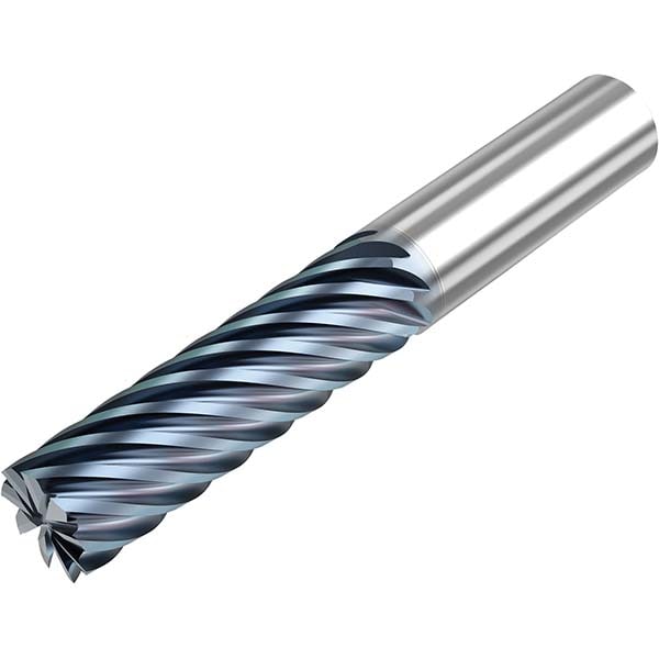 Niagara Cutter 10008123 Square End Mill: 3/4 Dia, 2-1/2 LOC, 3/4 Shank Dia, 5 OAL, 9 Flutes Image