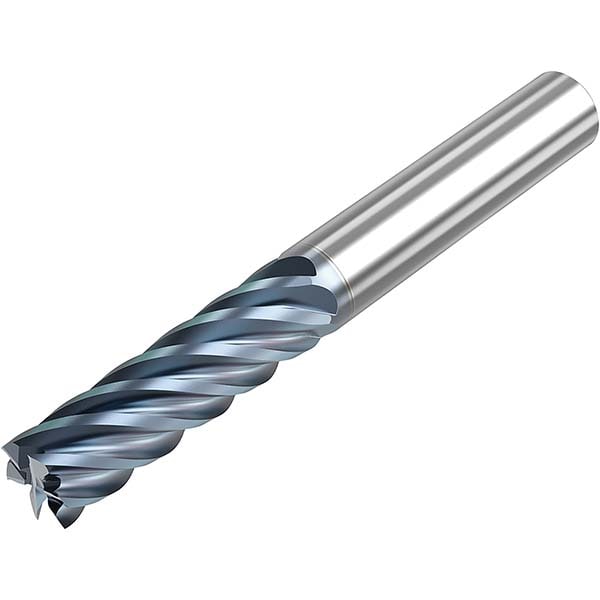 Niagara Cutter 10008083 Square End Mill: 1/2" Dia, 6 Flutes, 1-5/8" LOC, Solid Carbide, 38 ° Helix Image