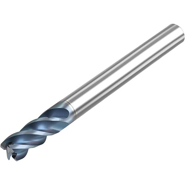 Niagara Cutter 10008556 Corner Radius End Mill: 1/8" Dia, 1/4" LOC, 0.01" Radius, 4 Flutes, Solid Carbide Image