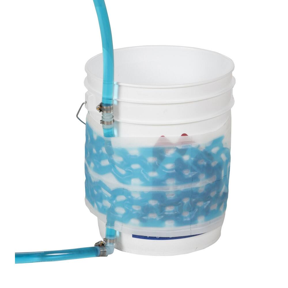Drum Coolers; Type: Fluxwrap Drum Cooling Jacket w/Insulation Wrap ; For Use With: 5 Gal. Bucket or Pail ; Fluid Capacity: 1/8 Gallon ; Maximum Pressure (psi): 20.00 ; Included Items: Insulation Wrap Designed to Keep Contents Colder for Longer