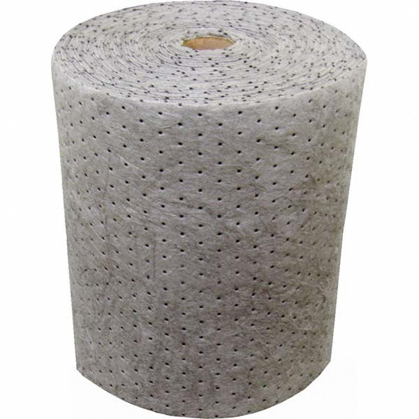 Sorbent Roll: For Universal Use, 30.0000" Wide, 150.00' Long, 41 gal, Gray - Polypropylene, 0.1200" Thick