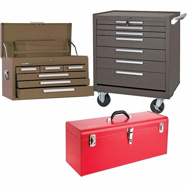 Tool Chest: 6 Drawers, 12-1/8" OAD, 14-3/4" OAH, 26-1/8" OAW