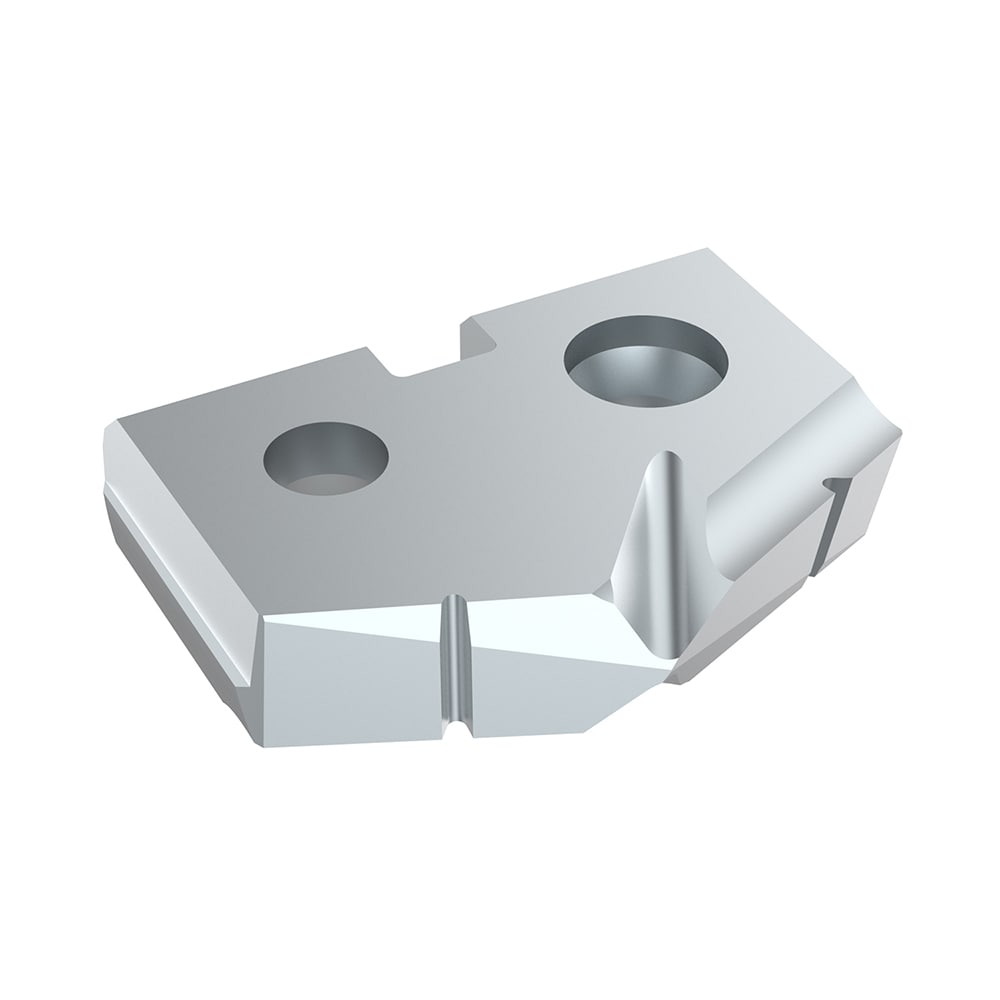 Spade Drill Insert: 18.70 mm Dia, Seat Size 1, Carbide, 132 deg Point