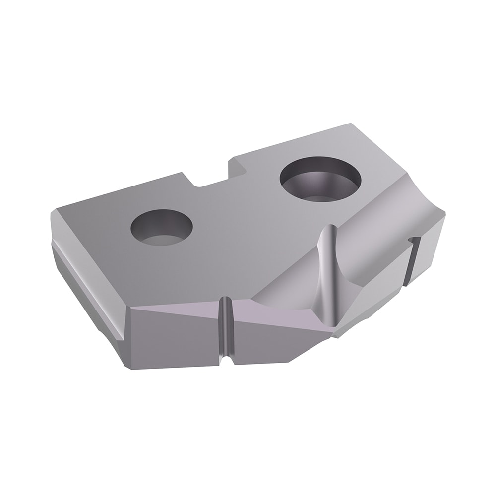 Spade Drill Insert: 20.00 mm Dia, Seat Size 1, Carbide, 132 deg Point