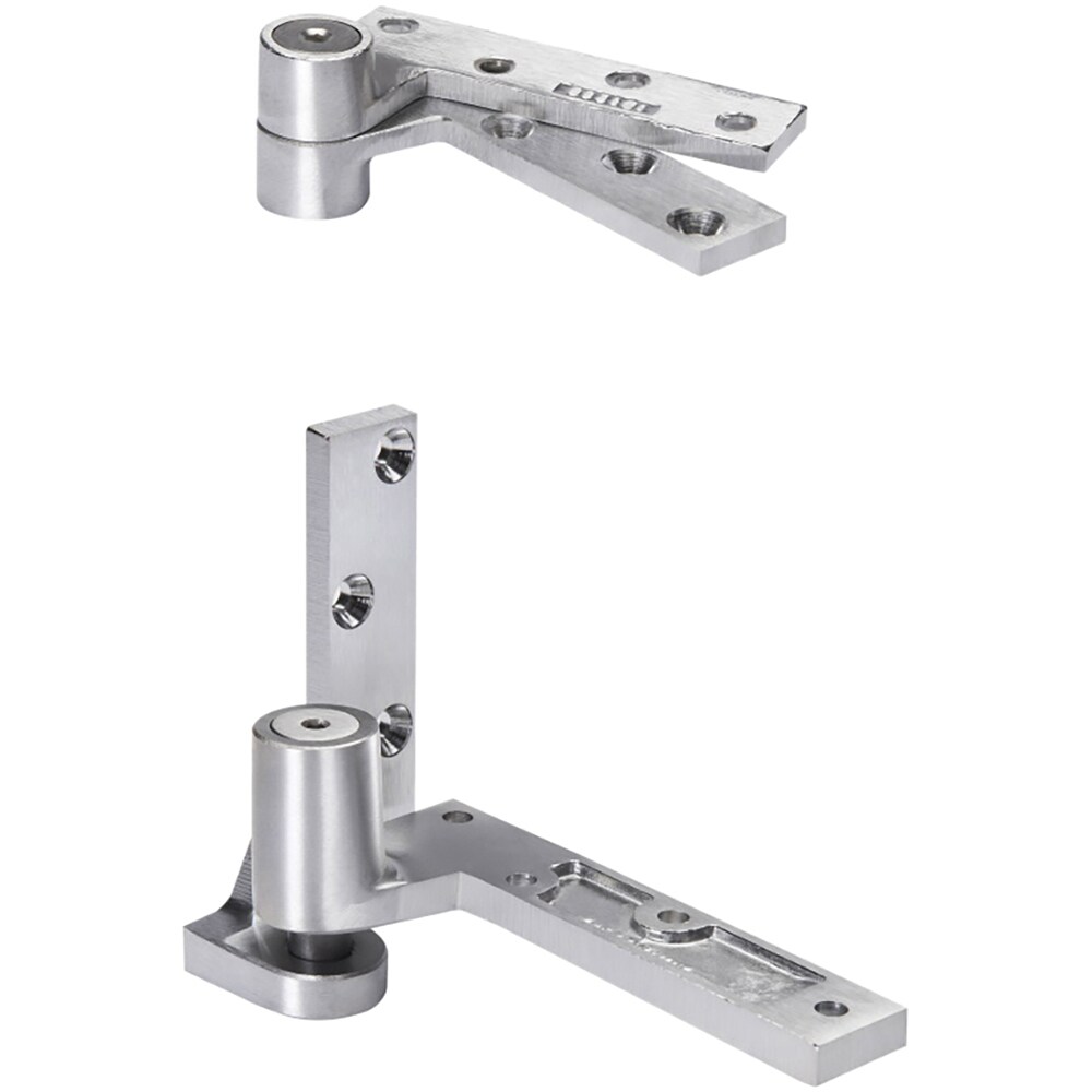 Pivot Hinges; Finish/Coating: Satin Chrome ; Type: Offset Regular Jamb Attached Pivot ; Hand: Right Hand ; Leaf Height: 4-1/4 (Inch); Length (Inch): 5-1/2 ; Load Capacity (Lb.): 450.000 (Pounds)