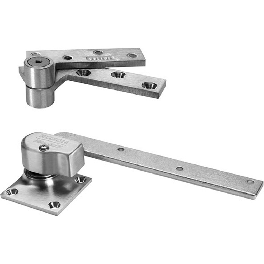Pivot Hinges; Finish/Coating: Satin Chrome ; Type: Heavy-Weight Offset Pivot ; Hand: Left Hand ; Leaf Height: 4-1/4 (Inch); Length (Inch): 7-3/4 ; Load Capacity (Lb.): 800.000 (Pounds)