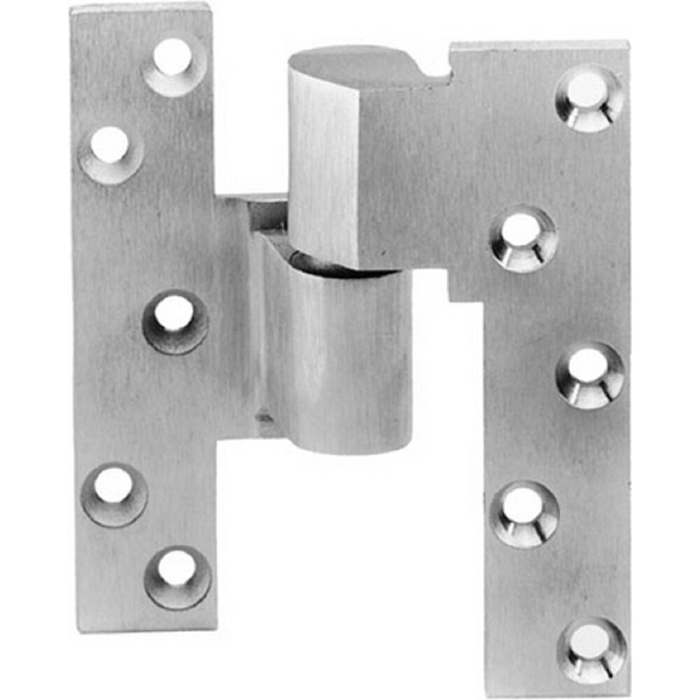 Pivot Hinges; Finish/Coating: Satin Chrome ; Type: Intermediate Regular Pivot ; Hand: Right Hand ; Leaf Height: 5 (Inch); Length (Inch): 4-1/4 ; Load Capacity (Lb.): 250.000 (Pounds)